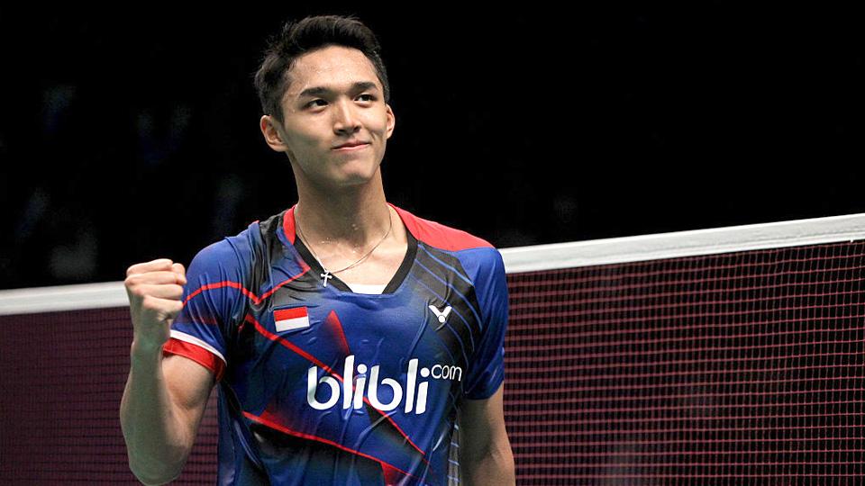 Jonatan Christie melakukan ritual ini sebelum bertanding. - INDOSPORT